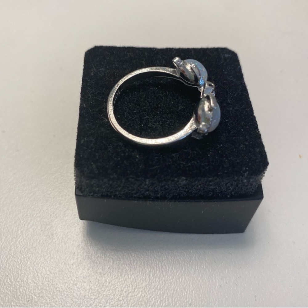 New Silver Turtle Opal Adjustable Ring - Engraved… - image 8